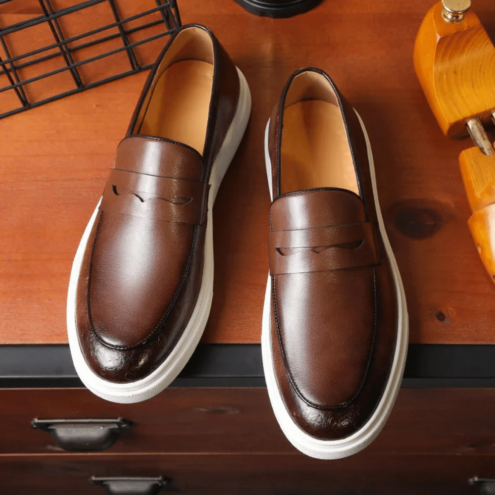 Leather Moccasin Slip-On for Men