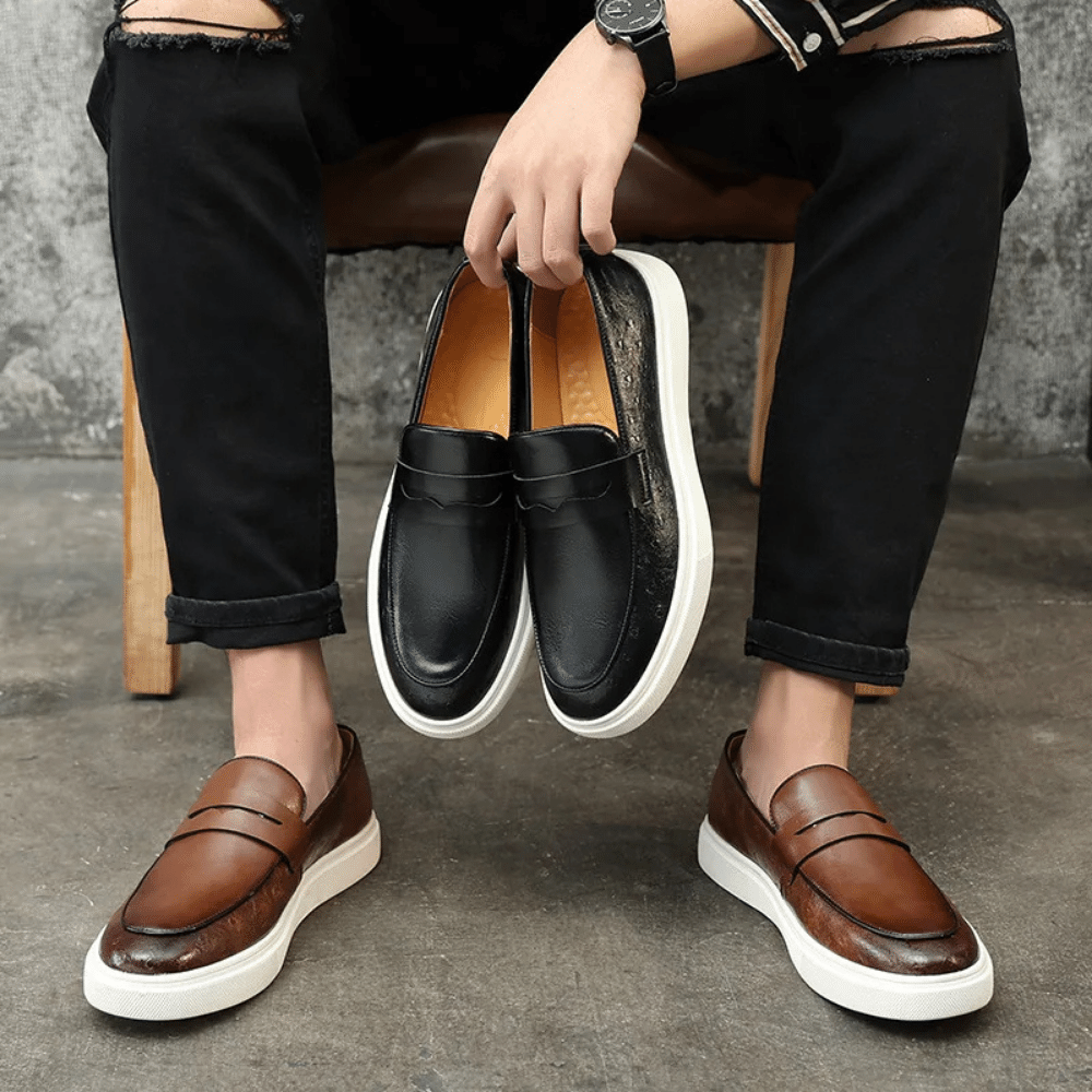 Leather Moccasin Slip-On for Men