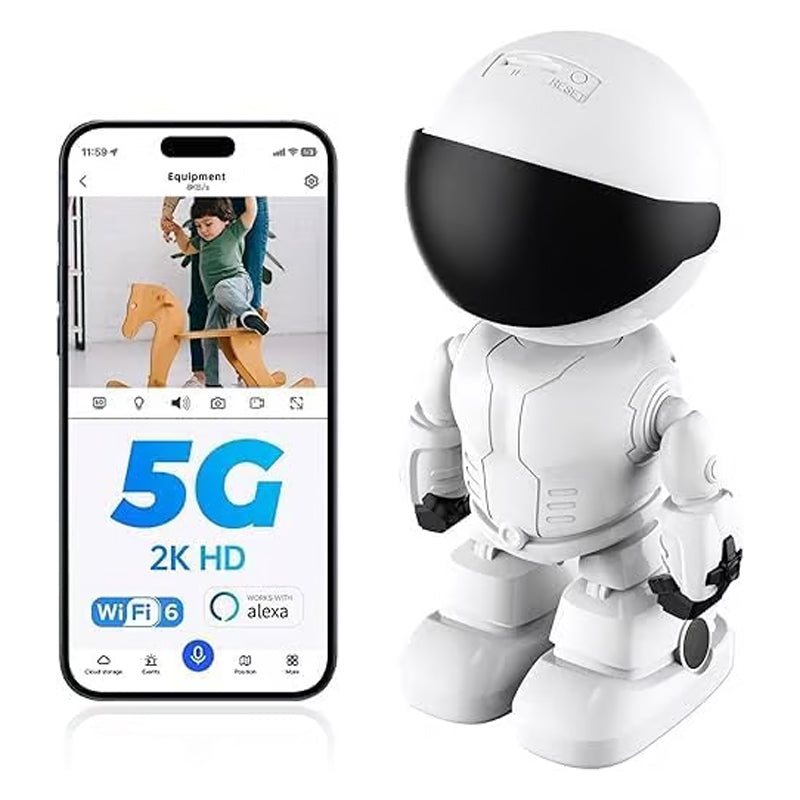 👍🤖Caméra robot sans fil de détection de mouvement d'intérieur