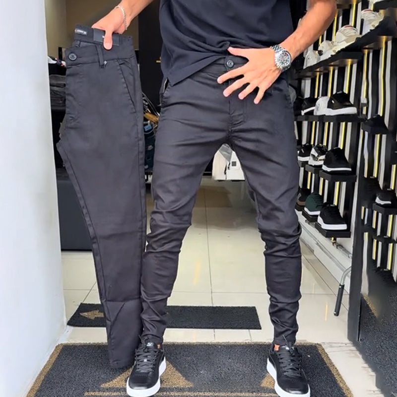 🌟 Coupe parfaite, look élégant – Le pantalon casual slim fit
