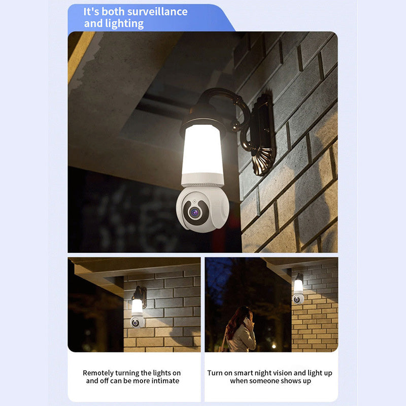 Caméra de sécurité WiFi intelligente avec lumière