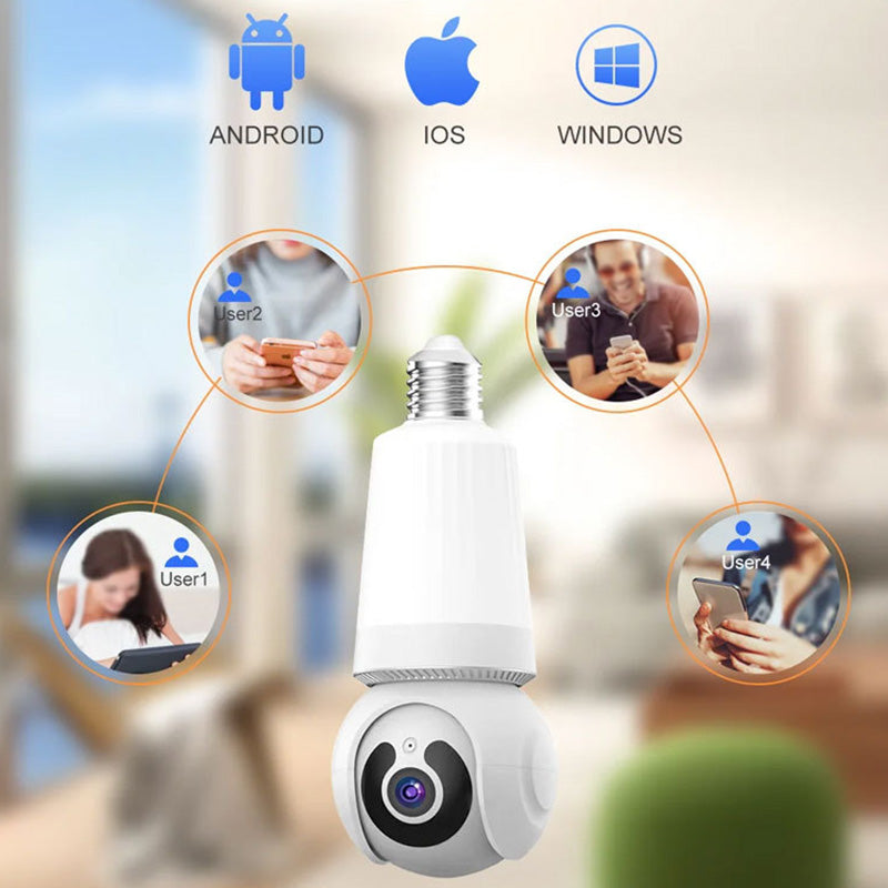 Caméra de sécurité WiFi intelligente avec lumière