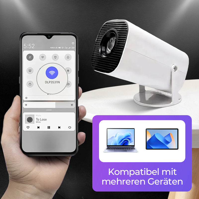 WLAN 1080P HD-Beamer für Zuhause
