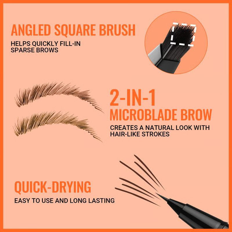 Stylo à Sourcils Imperméable et Résistant aux Bavures