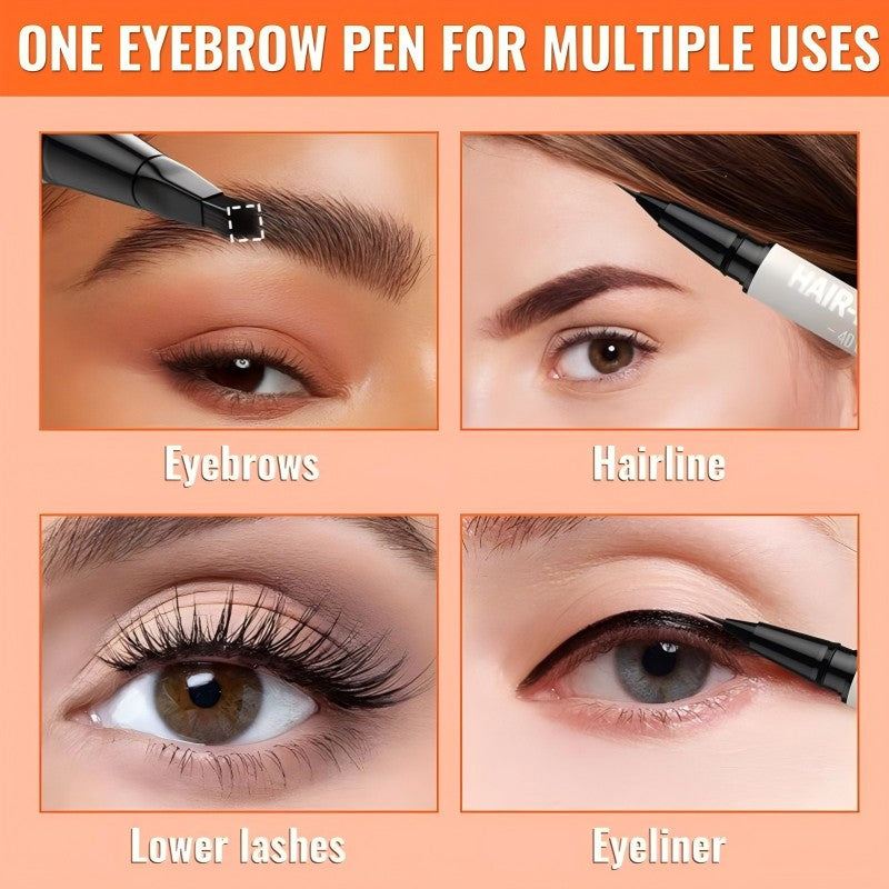 Stylo à Sourcils Imperméable et Résistant aux Bavures