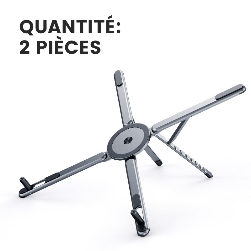 Support Magnétique Multifonction 3-en-1 pour Téléphone, Tablette et Ordinateur Portable