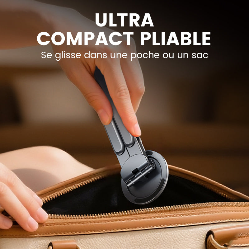 Support Magnétique Multifonction 3-en-1 pour Téléphone, Tablette et Ordinateur Portable