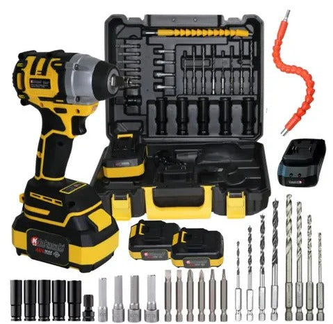 Clé à chocs professionnelle 48 V Nk-30029, coffret de 35 pièces