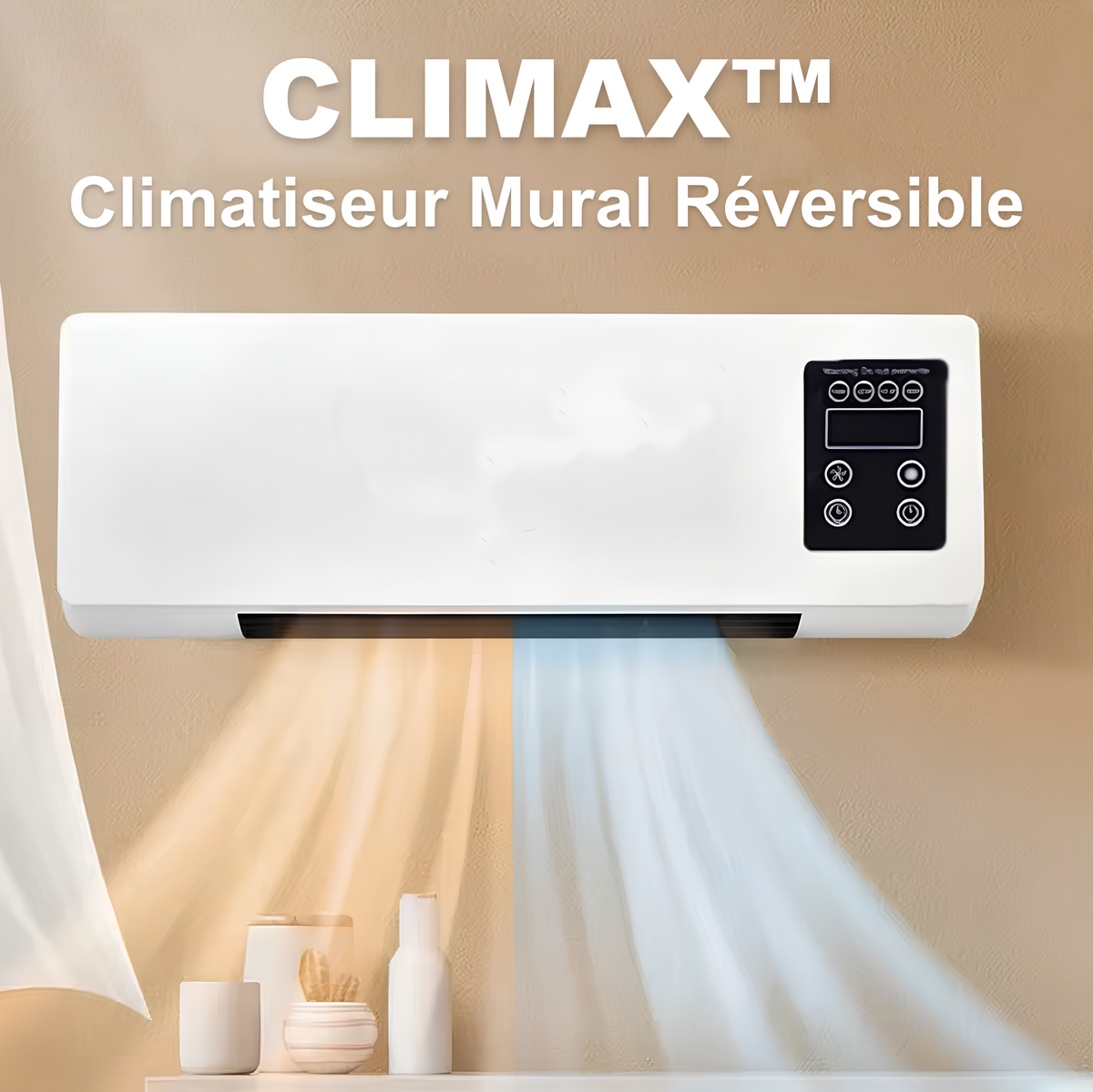 Climax™ | Climatiseur mural réversible avec télécommande