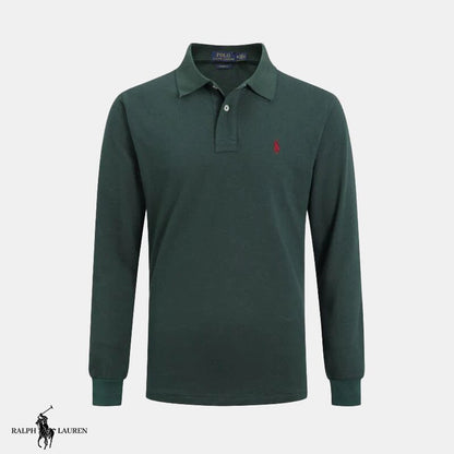 Long-sleeved polo shirt