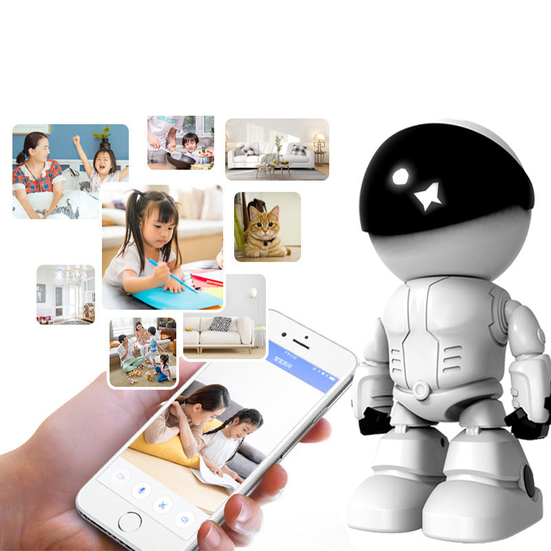 👍🤖Caméra robot sans fil de détection de mouvement d'intérieur