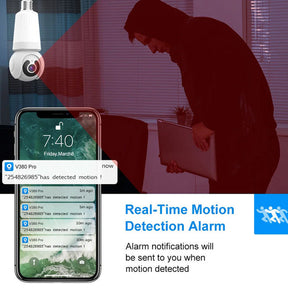 Caméra de sécurité WiFi intelligente avec lumière