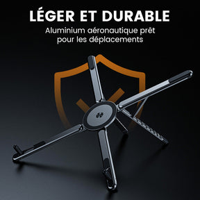 Support Magnétique Multifonction 3-en-1 pour Téléphone, Tablette et Ordinateur Portable