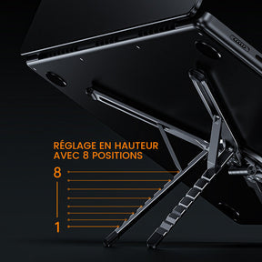 Support Magnétique Multifonction 3-en-1 pour Téléphone, Tablette et Ordinateur Portable