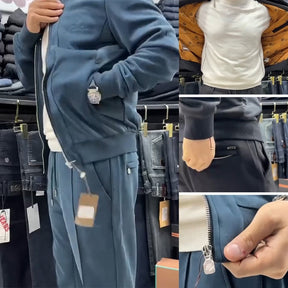 Ensemble deux pièces veste et pantalon décontractés pour homme